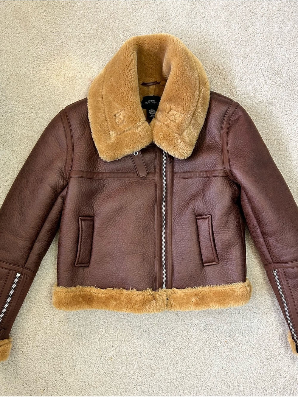 Urban Outfitters Faux Fur Bomber Jacket